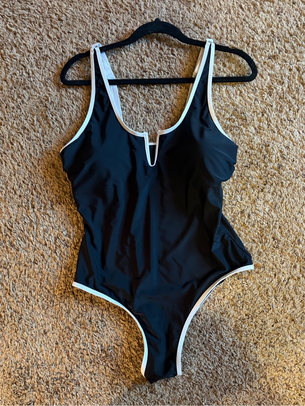 Women’s Black & White One-Piece Swimsuit